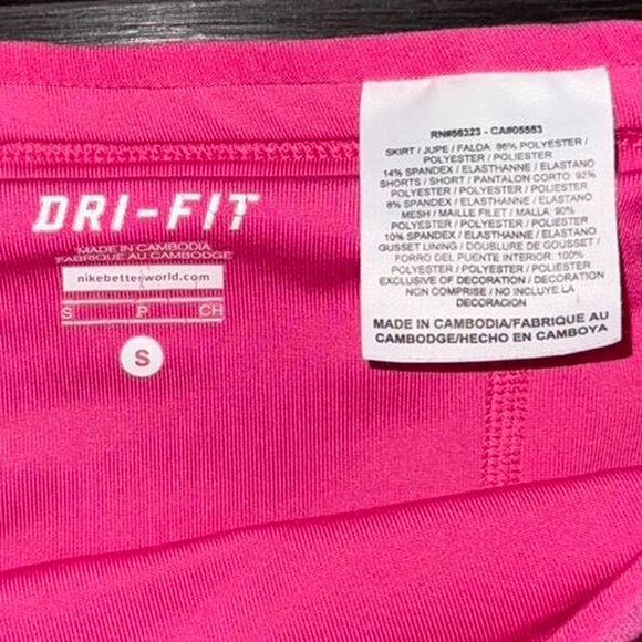 Nike Dri-Fit Striped Geometric Print Short Mini Tennis Athletic Skirt Skort S - Picture 5 of 6